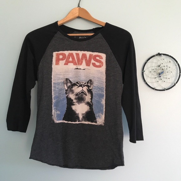 Riot Society PAWS Graphic Baseball Tee - Picture 5 of 5